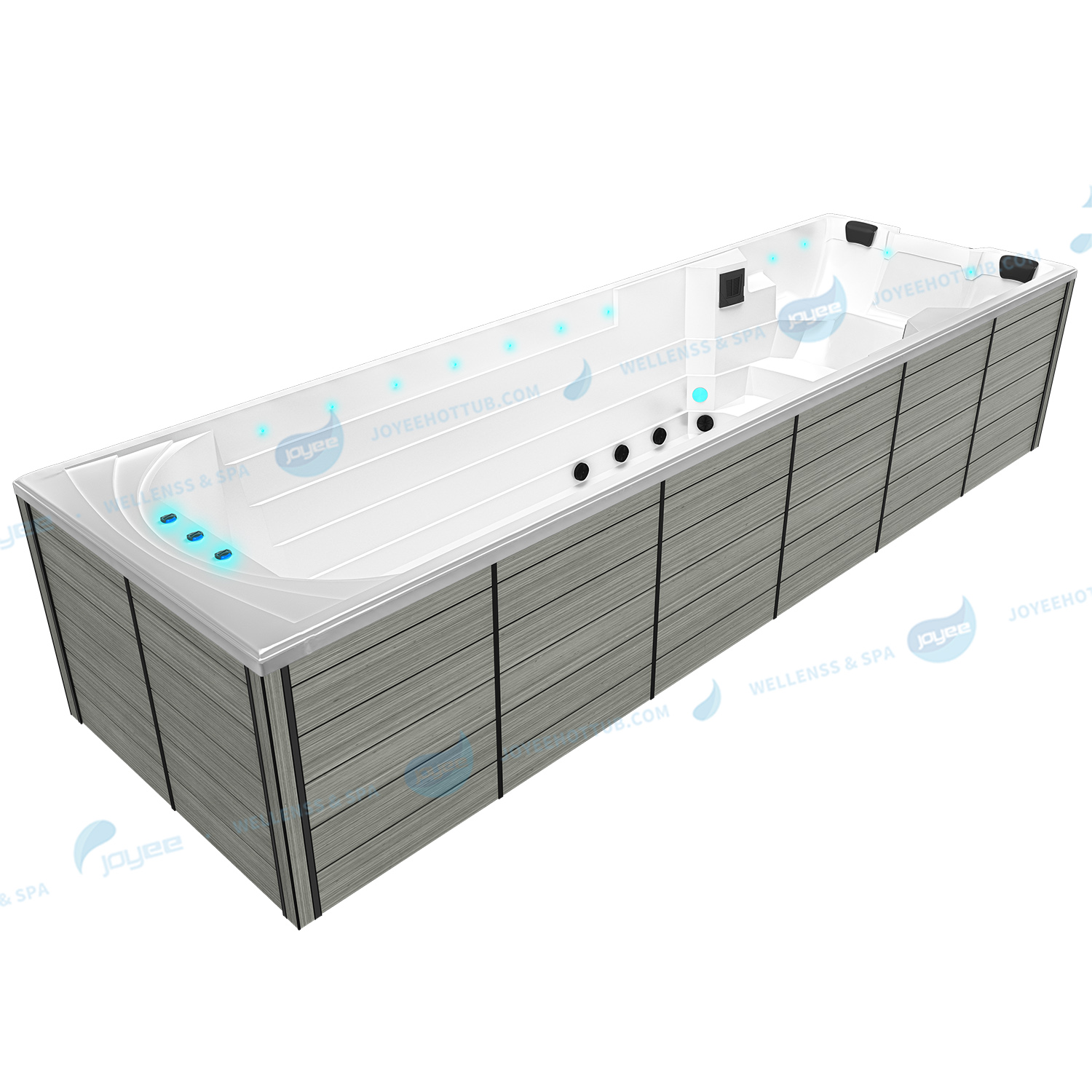 piscine spa sans fin