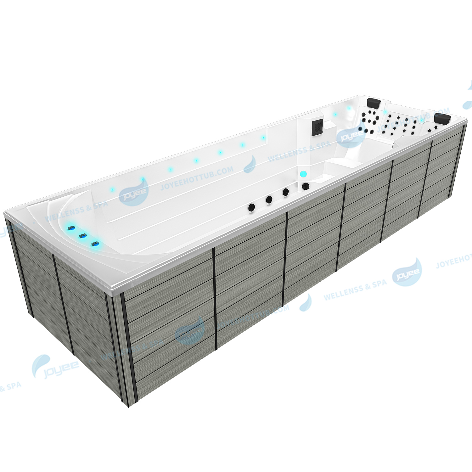 piscine spa sans fin
