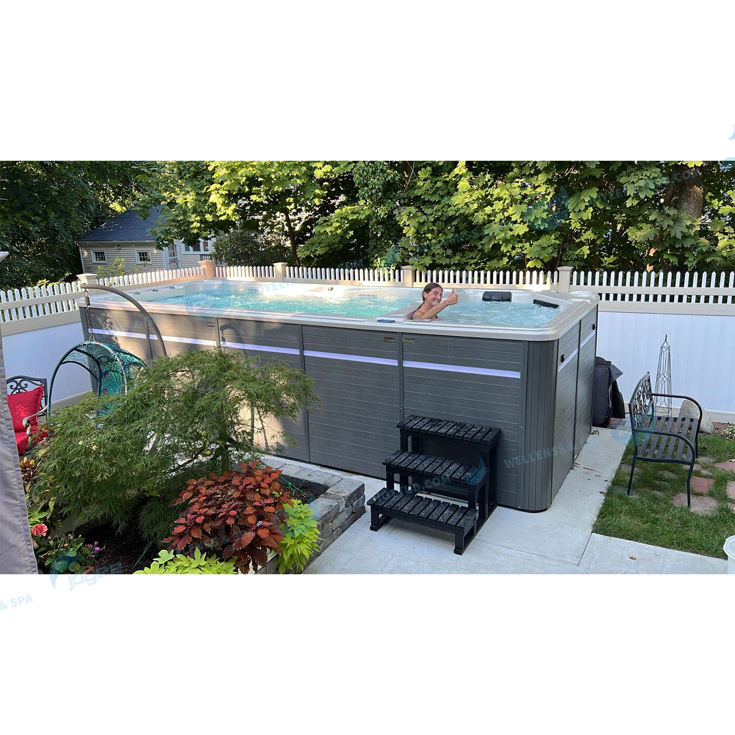 piscine spa sans fin