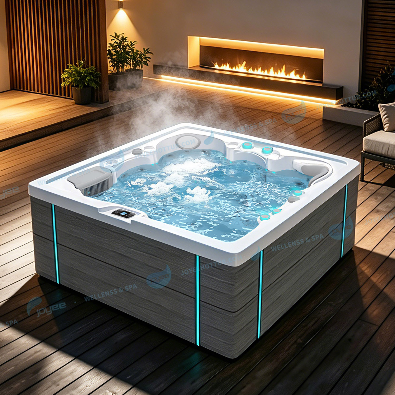 Usine de jacuzzis en Chine