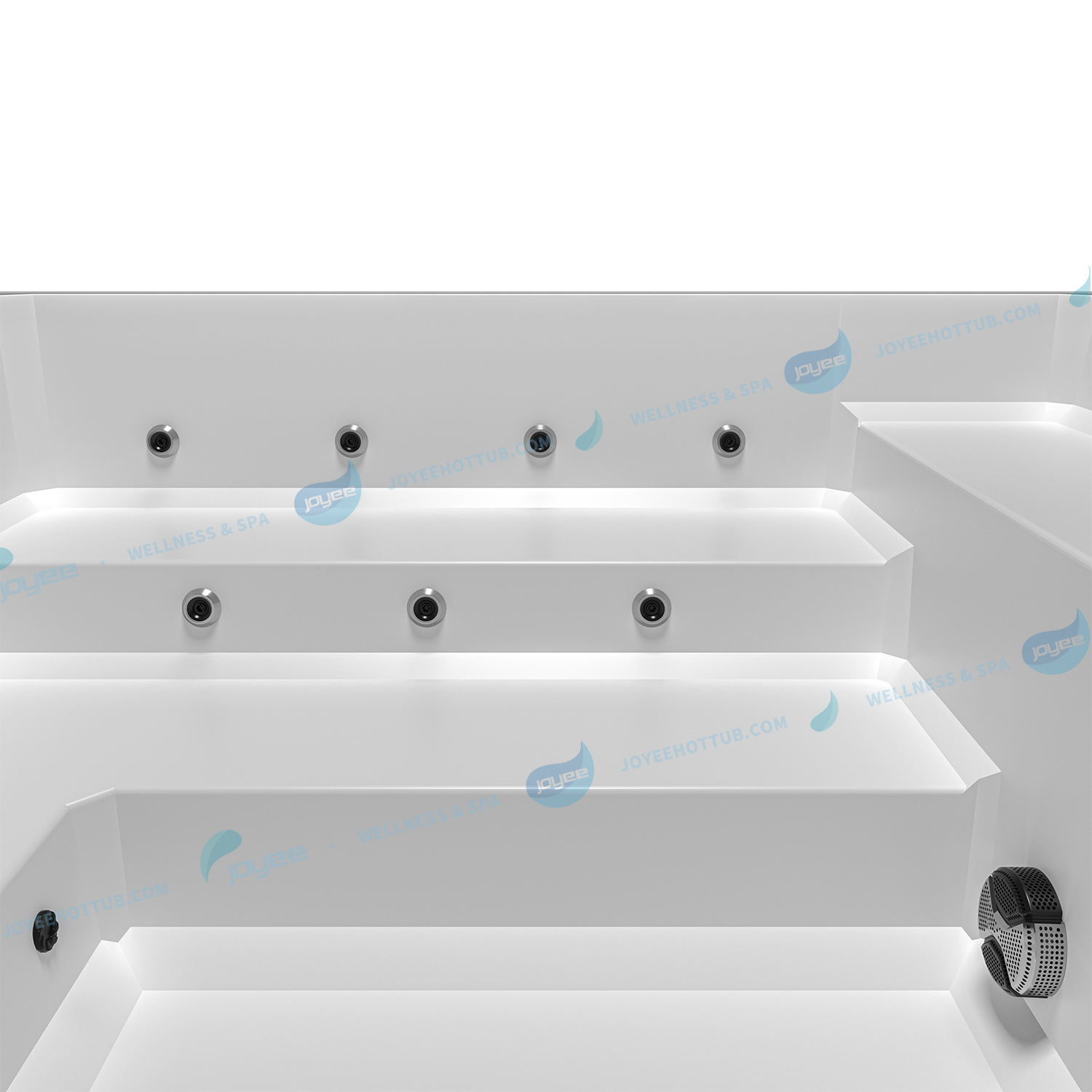 Bain à remous minimaliste