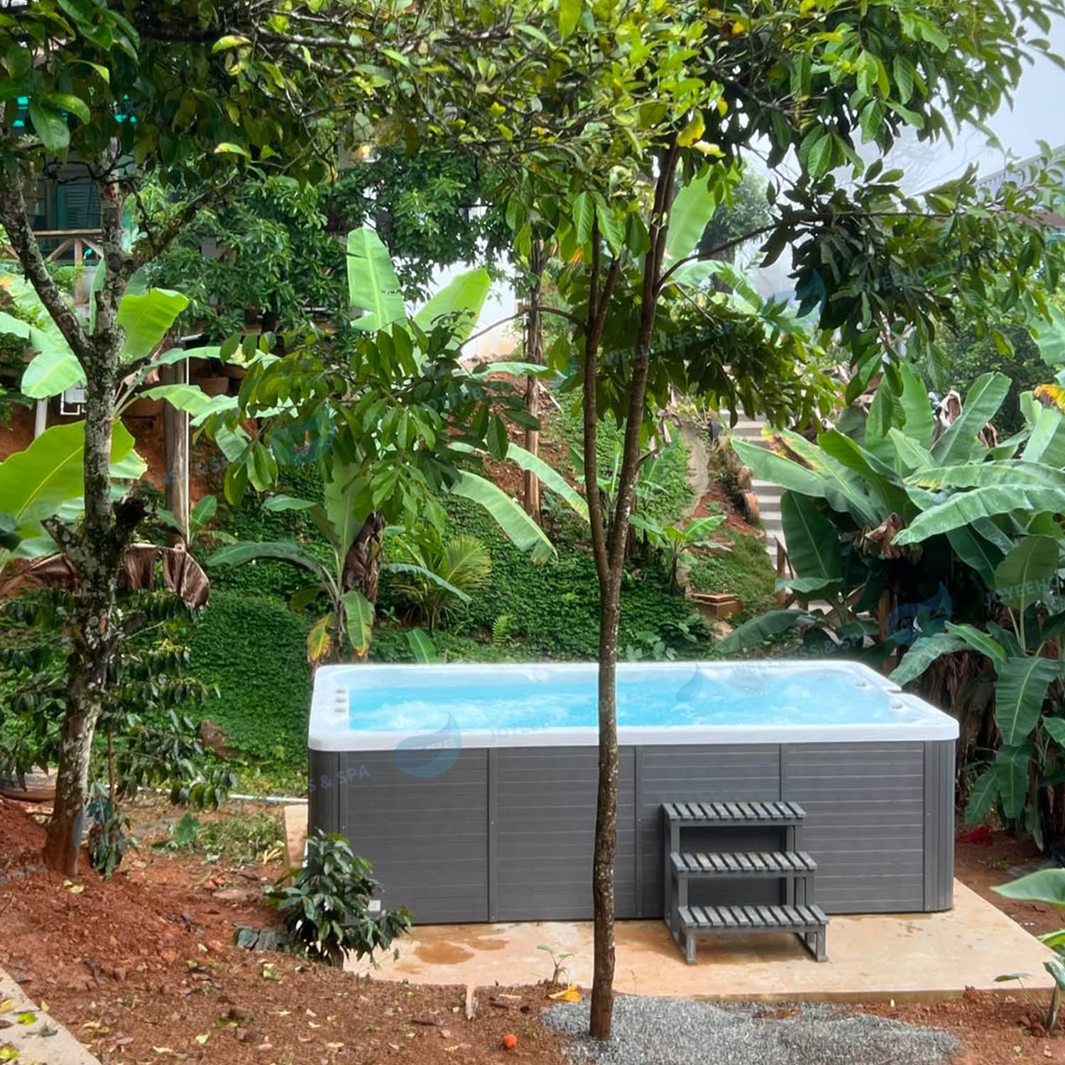 piscine spa sans fin